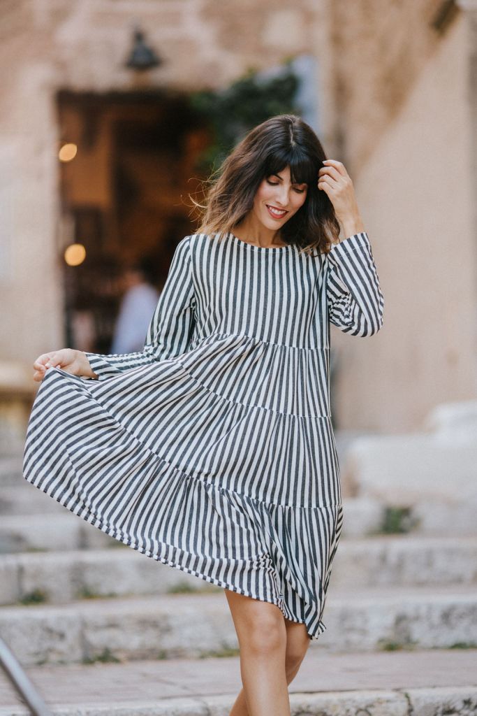 flore-vaillant-modéliste-marseille-robe-sur-mesure-rayures-mariniere